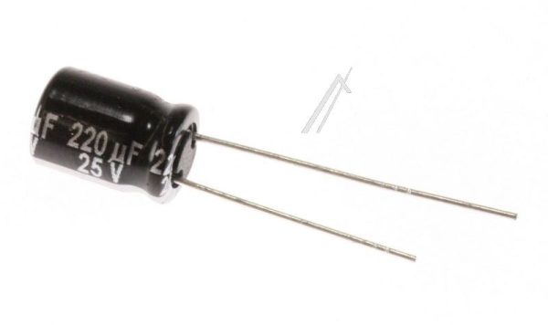 220UF-25V  ELCO RADIAAL 105° 8,0X11,5MM. RM=3,5MM. -ROHS-