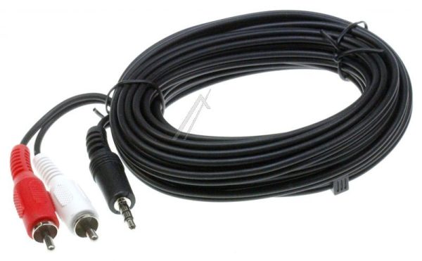 STEREO-AUDIOKABEL JACK-STEKER 3,5MM/ 2X CINCH-STEKER L: 5 MTR